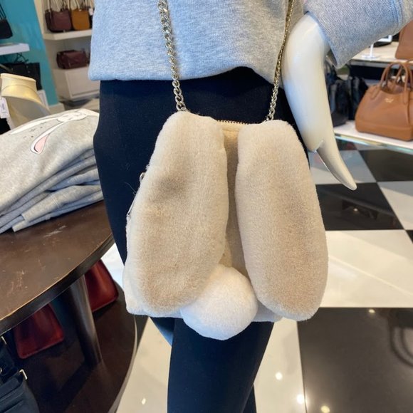 Kate Spade Bunny Rabbit Faux Fur Crossbody Bag K5504 - Picture 5 of 14